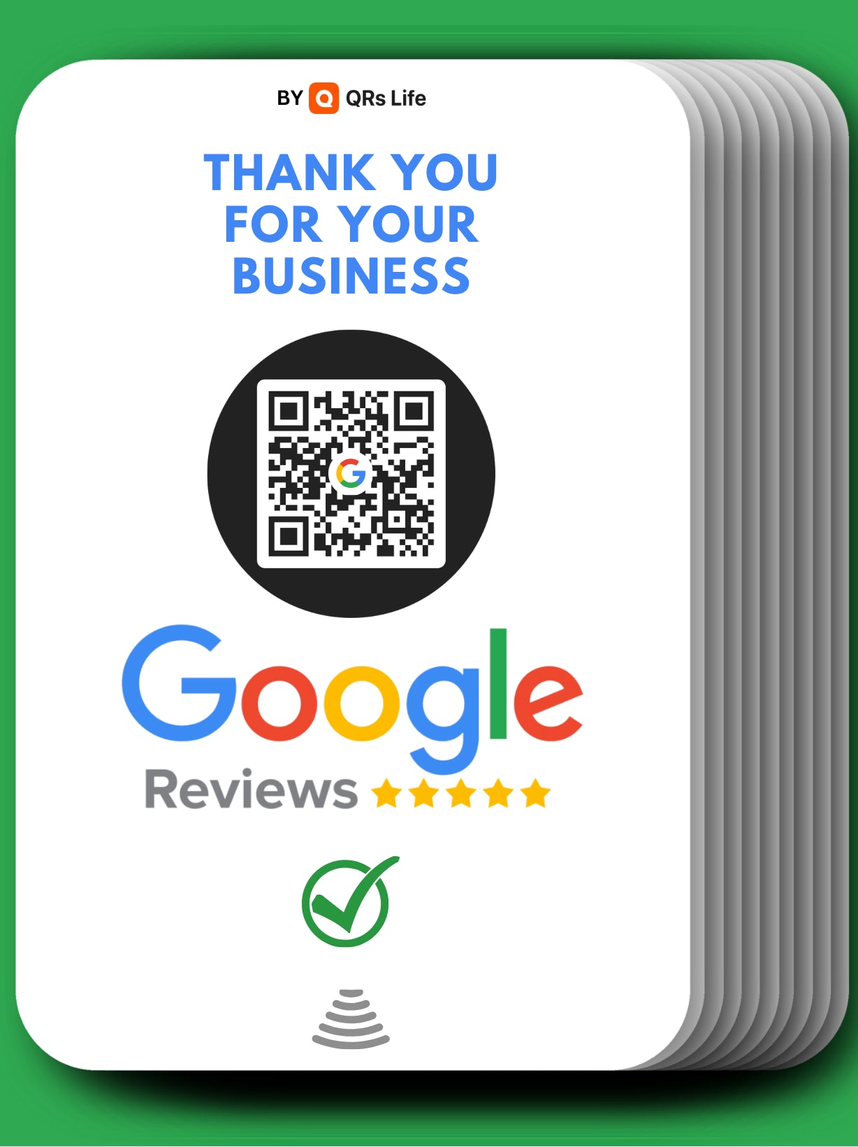 10x Google review cards