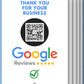 5x QR code Google review card