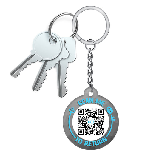Smart Keychain QR NFC Tag - QRs Life